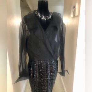 Black Dress with Sequin bottom